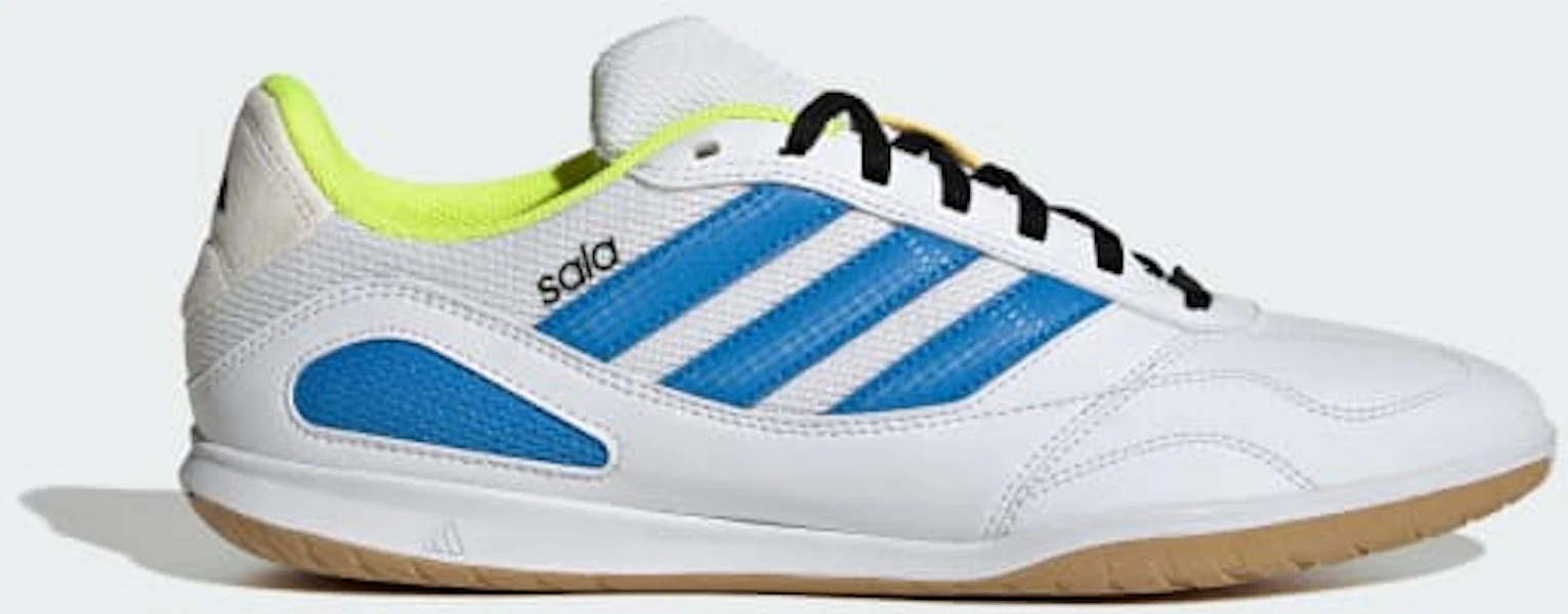 Adidas Super Sala Competition III Indoor Football Shoes Cloud White/Lucid Ray Blue/Solar Yellow JP6988 Lookbook Adidas Super Sala Competition III Indoor Football Shoes Cloud White/Lucid Ray Blue/Solar Yellow JP6988