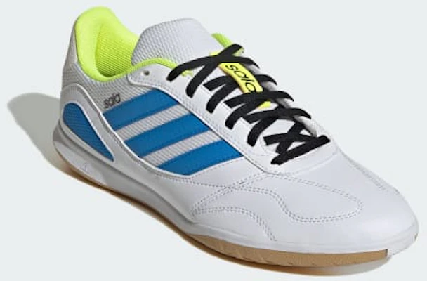 Adidas Super Sala Competition III Kasut Futsal Putih/Biru/Lucid/Solar Kuning. JP6988 Purchase Adidas Super Sala Competition III Kasut Futsal Putih/Biru/Lucid/Solar Kuning. JP6988