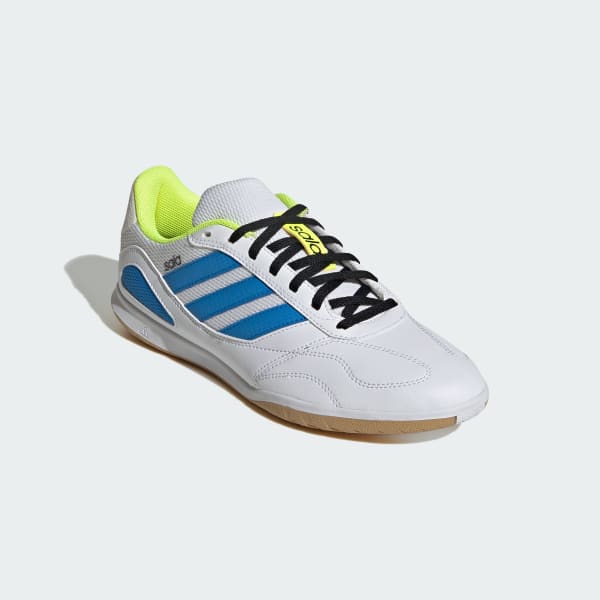Details for Adidas Super Sala Competition III Indoor Football Shoes Cloud White/Lucid Ray Blue/Solar Yellow JP6988