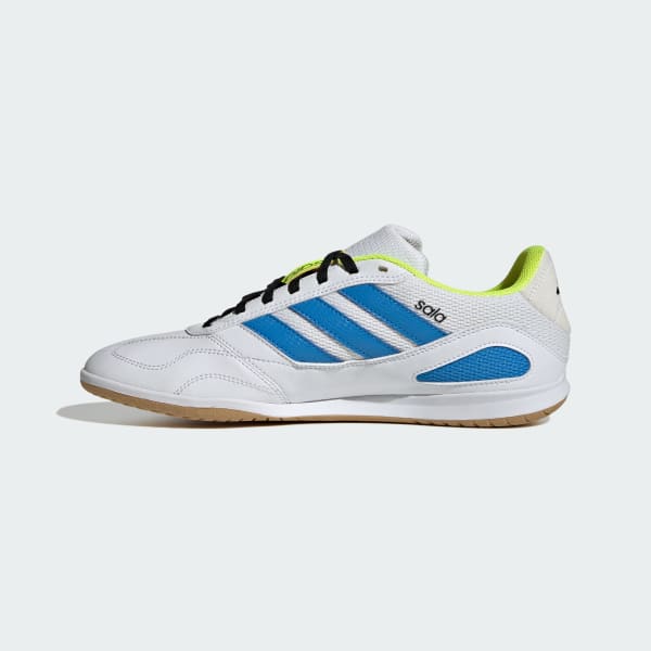 Sizing Adidas Super Sala Competition III Kasut Futsal Putih/Biru/Lucid/Solar Kuning. JP6988