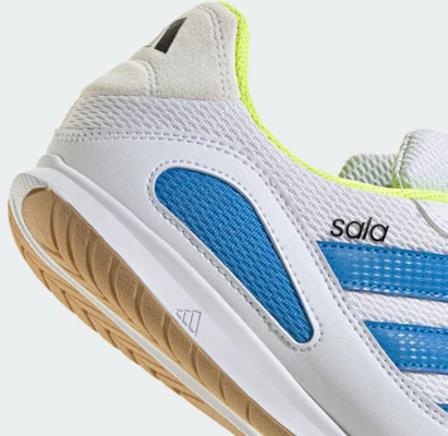 Adidas Super Sala Competition III Kasut Futsal Putih/Biru/Lucid/Solar Kuning. JP6988 2
