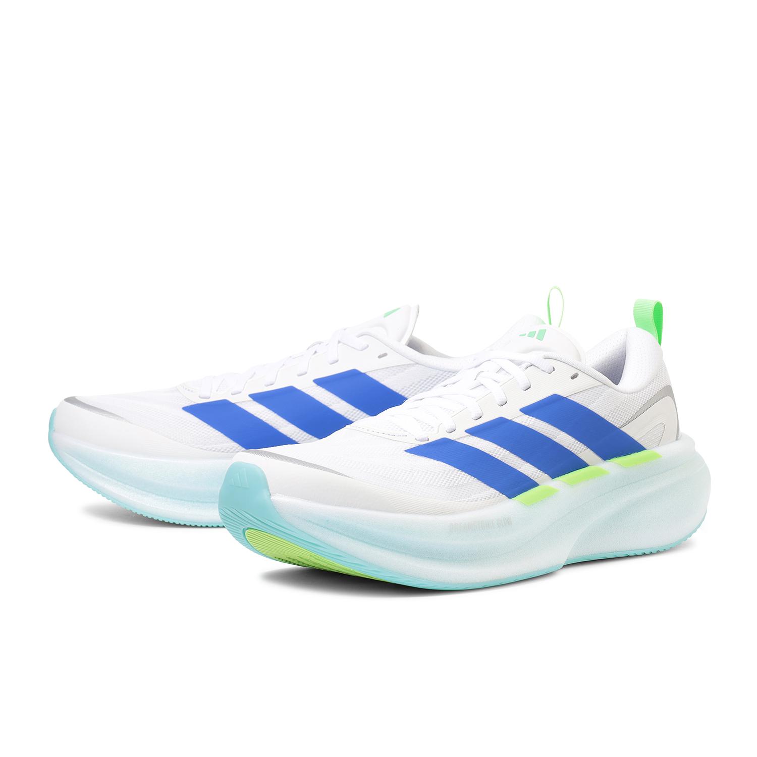 Lookbook adidas Supernova Glide 跑鞋/藍色/萊姆綠 KJ8758
