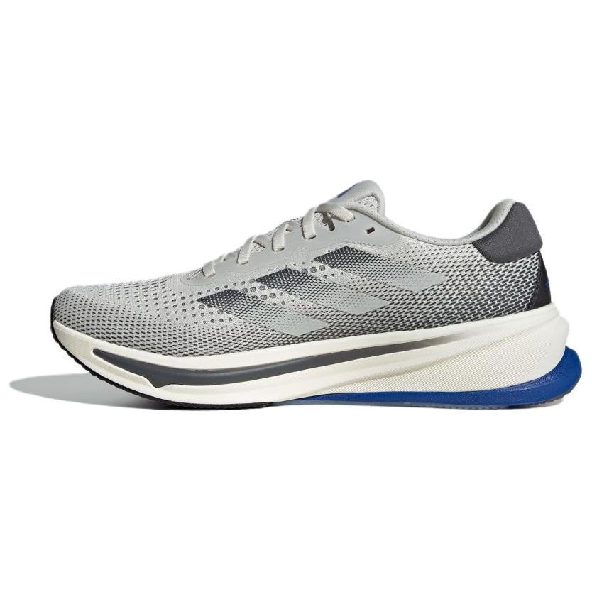 adidas Supernova Rise Gray White Running Shoes - Cushioned & Durable. ID3587