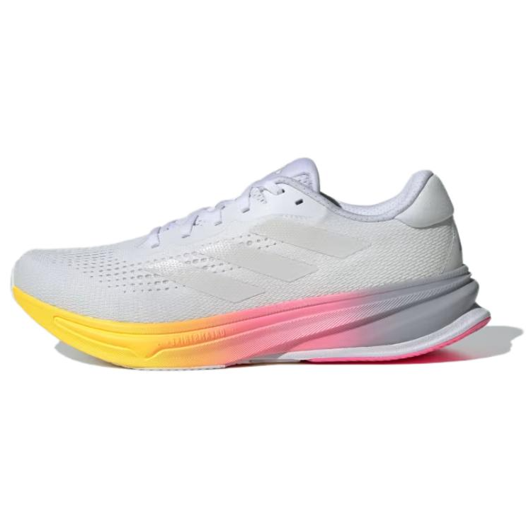 adidas Supernova Rise Running Shoes White Pink Yellow - Cushioned Comfort JI2867