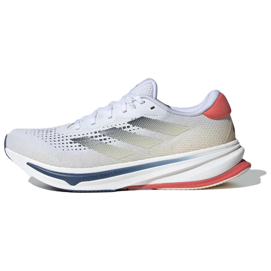 adidas Supernova Rise White/Grey Running Shoes Lightweight Breathable Mesh IH7614