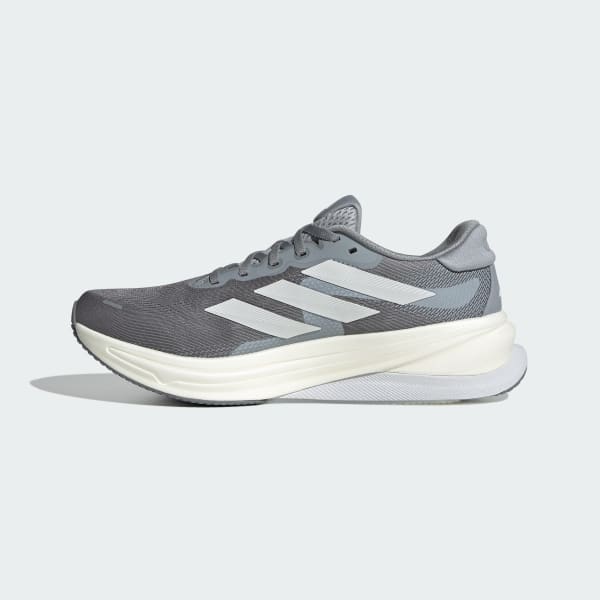 Sizing Adidas Supernova Solution 2 寬版跑鞋 灰/雲白/銀色 健身訓練鞋 IG2163