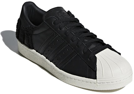 adidas Superstar 80s 'Core Black' Hitam Teras AQ0883 Lookbook adidas Superstar 80s 'Core Black' Hitam Teras AQ0883