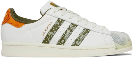 adidas Superstar 'Bandana - Off White Focus Orange' GX3656 adidas Superstar 'Bandana - Off White Focus Orange' GX3656