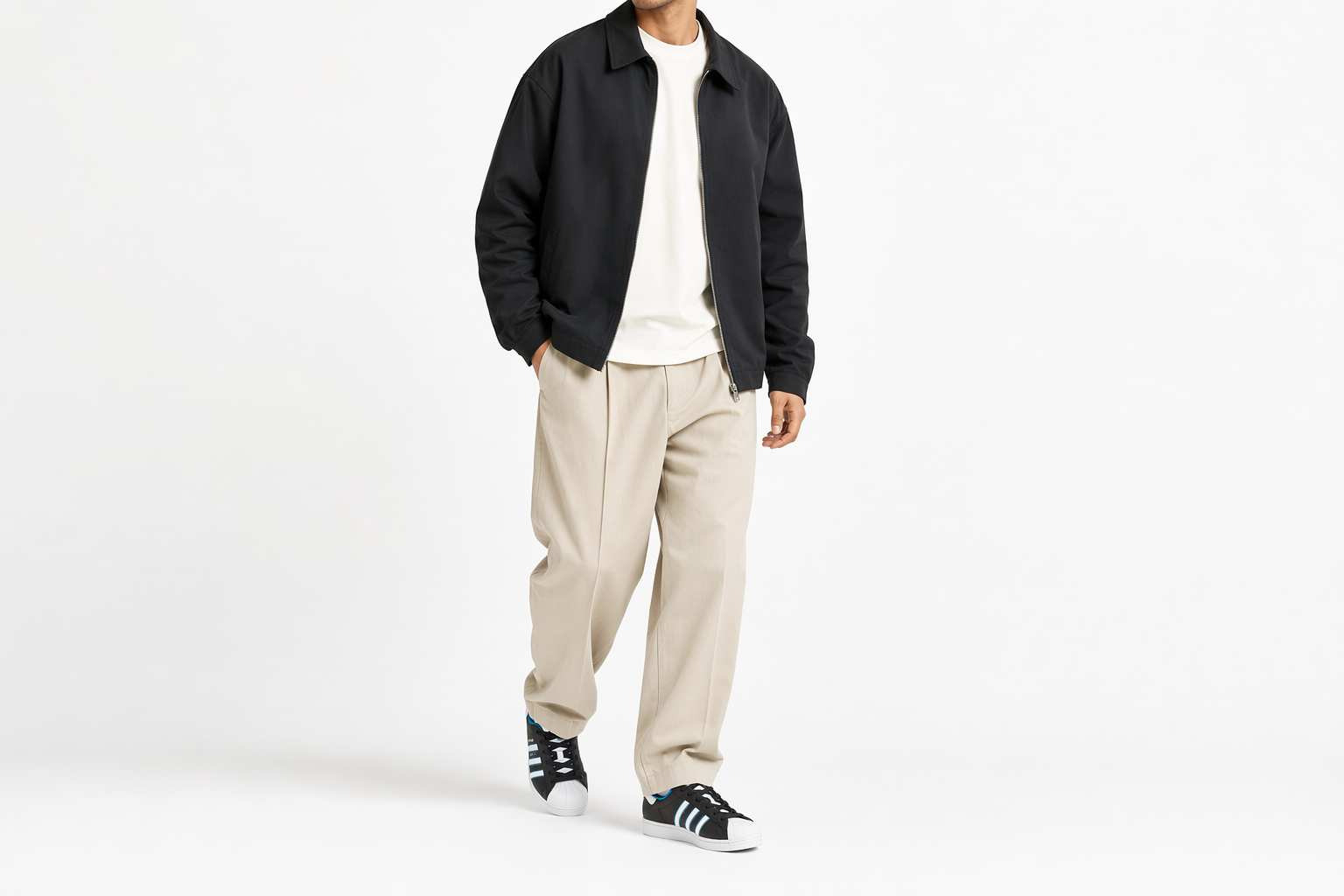 Order adidas Superstar『黑亮藍』ID4672