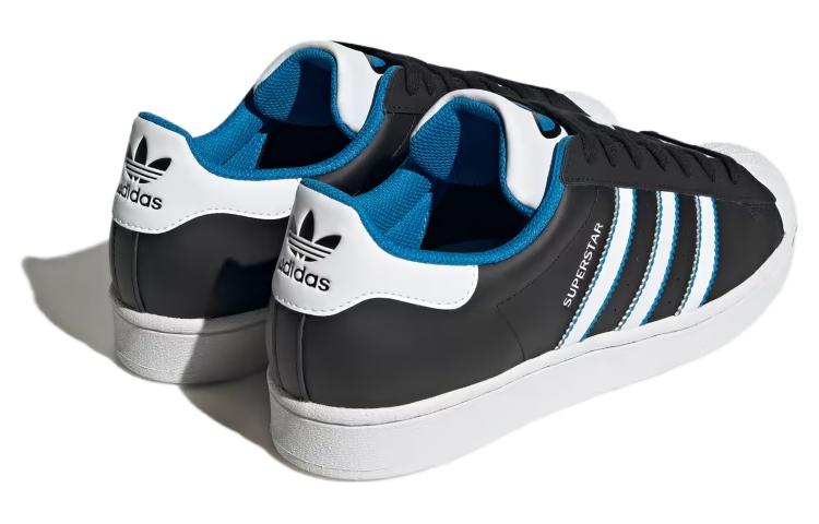 adidas Superstar 'Black Bright Blue' 圖 3