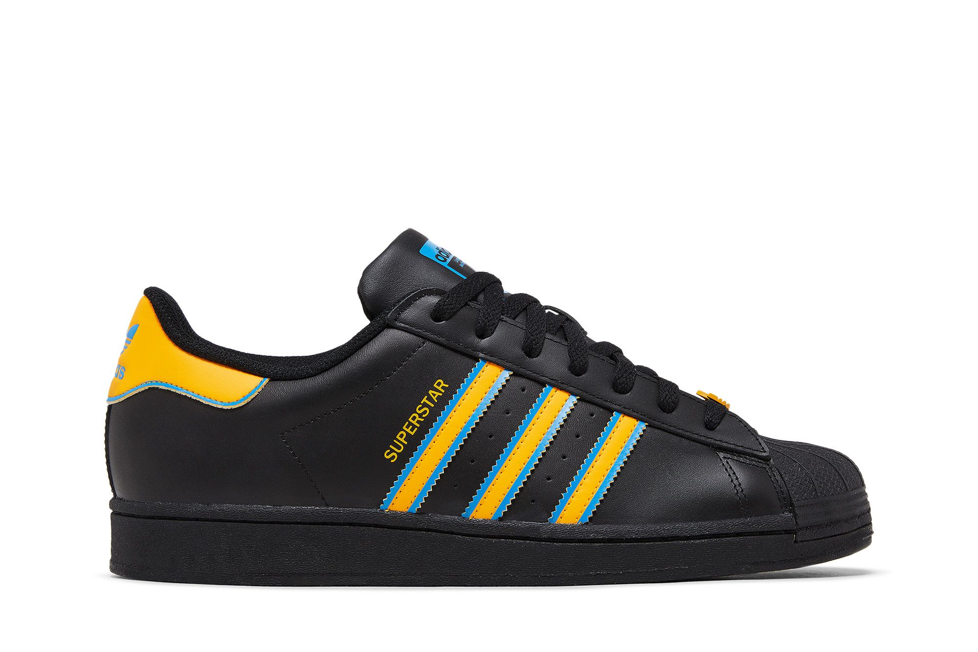 Buy adidas Superstar 'Black Gold Blue' FZ5892