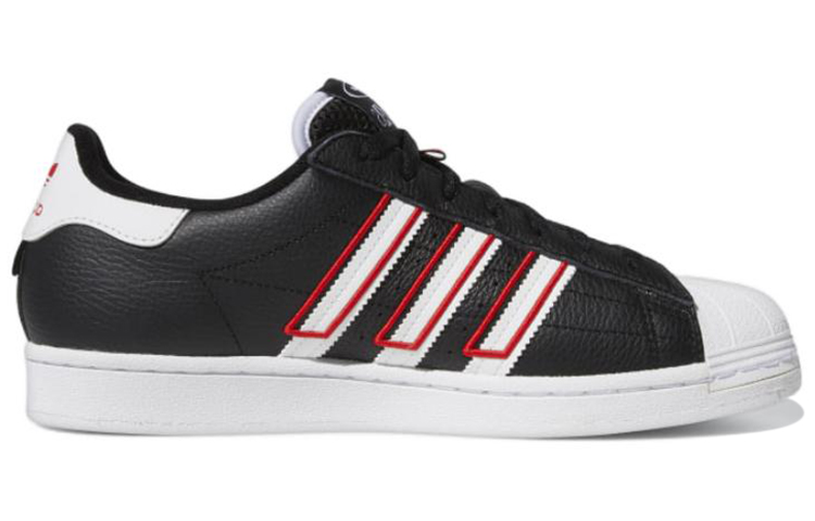 adidas Superstar 'Black White Vivid Red' 圖 2