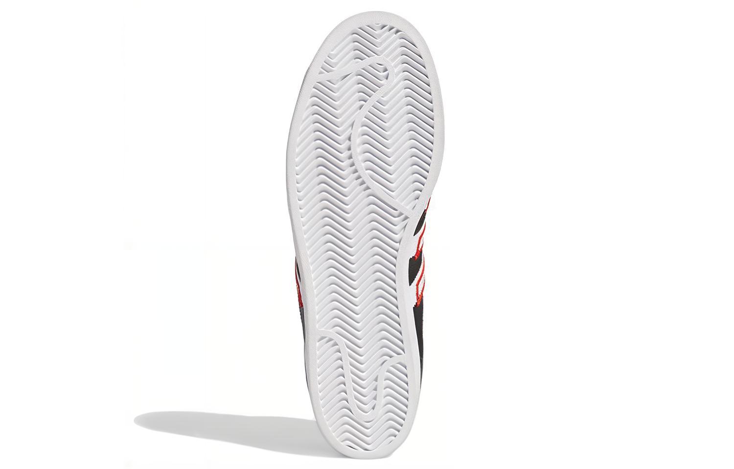 adidas Superstar 'Black White Vivid Red' 圖 6