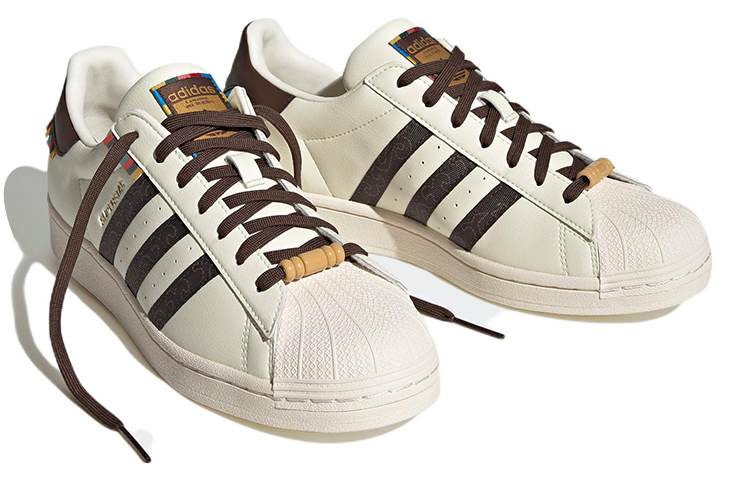 adidas Superstar 'Chalk White Brown' 圖 3