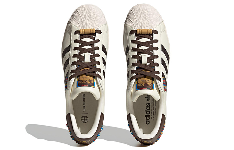adidas Superstar 'Chalk White Brown' 圖 4