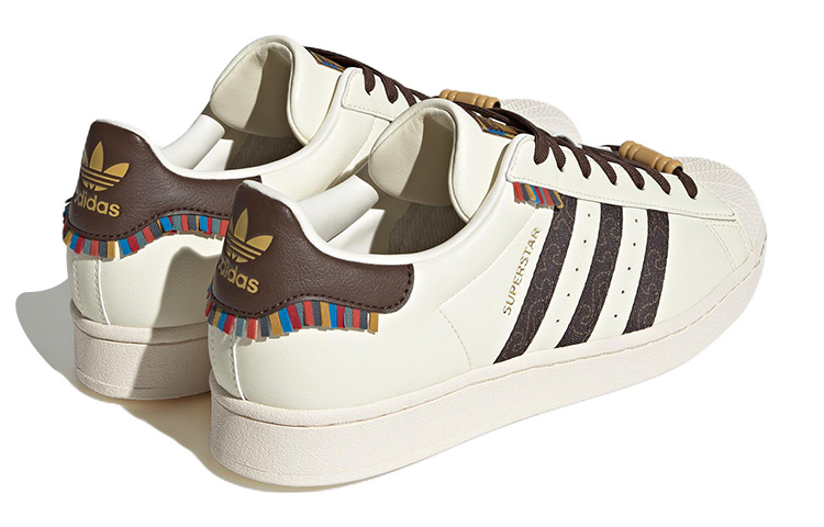 adidas Superstar 'Chalk White Brown' 圖 5