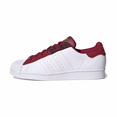 adidas Superstar 'Collegiate Burgundy Patchwork'