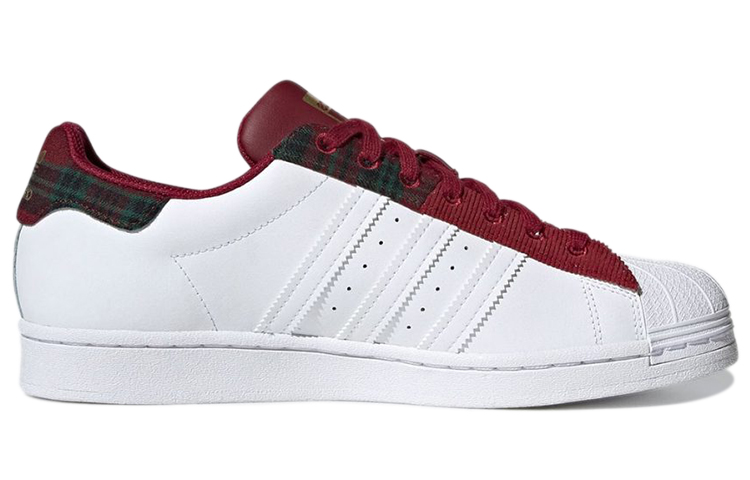 adidas Superstar 'Collegiate Burgundy Patchwork' 圖 2