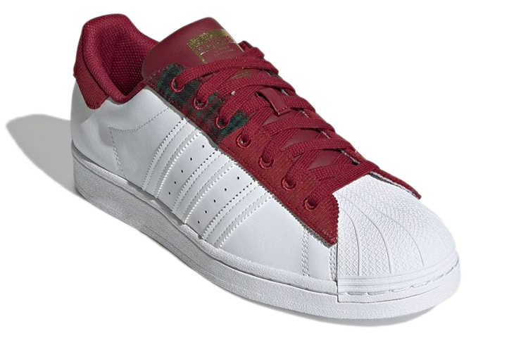 adidas Superstar 'Collegiate Burgundy Patchwork' 圖 3