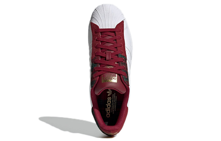 adidas Superstar 'Collegiate Burgundy Patchwork' 圖 5