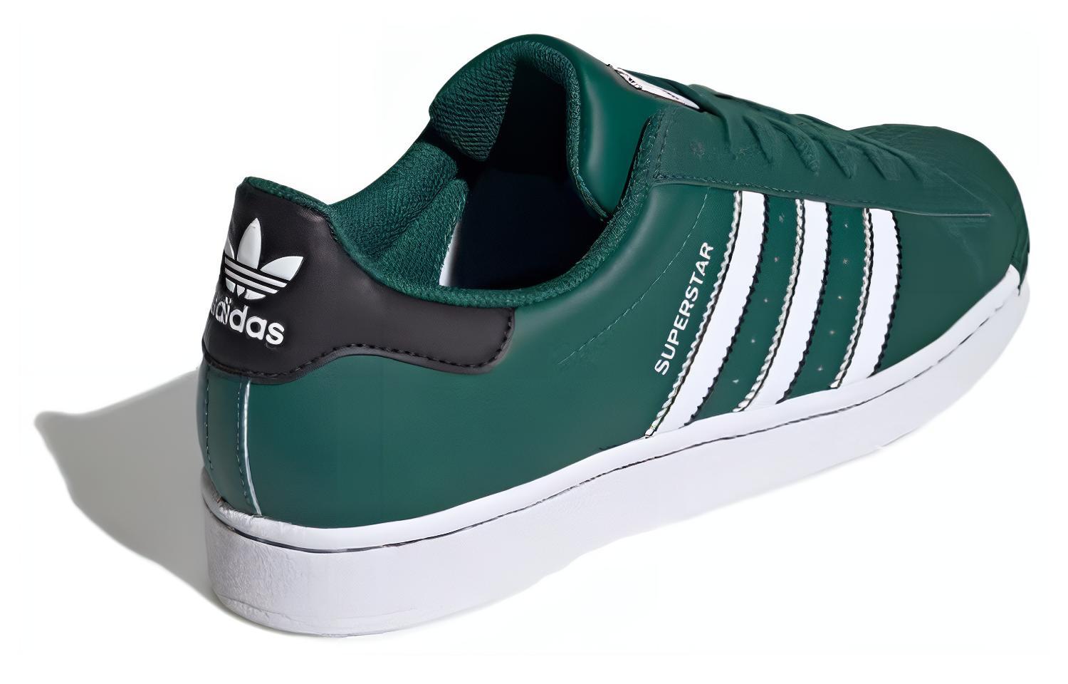 Lookbook 阿迪达斯 Superstar '大学绿白' IF3633