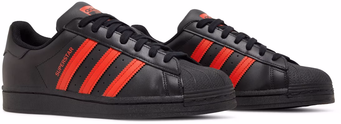 adidas Superstar Core Black Vivid Red GZ3739