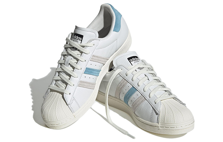 Lookbook 阿迪達斯 Superstar 'Cream White Preloved Blue' GZ9381