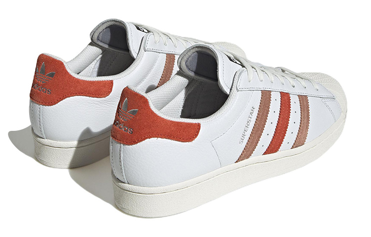 Shop adidas Superstar「水晶白二手紅」GZ9380