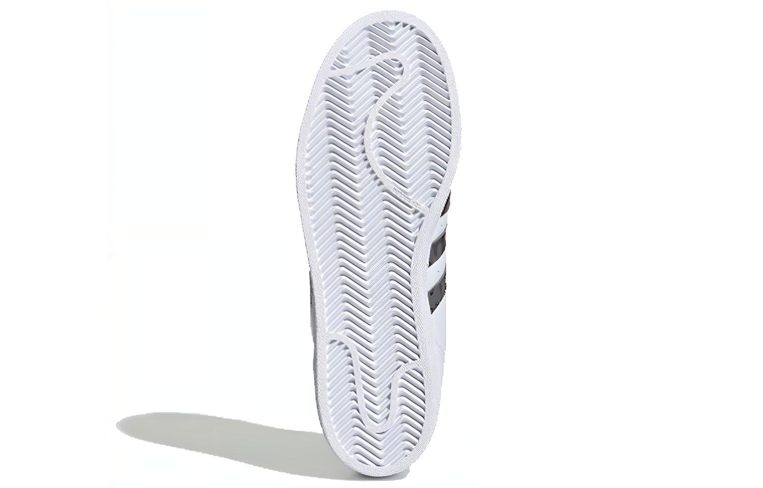 Details for adidas originals Superstar 貝殼頭 復古休閒 防滑輕便 低筒 板鞋 男女同款 灰白