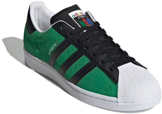 adidas Superstar 'Green Core Black' FW7844 Lookbook adidas Superstar 'Green Core Black' FW7844