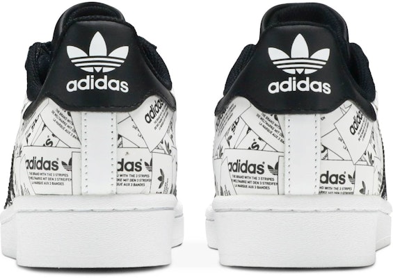 Adidas top superstar etichetta
