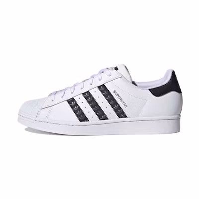 adidas Superstar 'Logo Stripes - White Black'