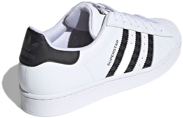 adidas Superstar 'Garis Logo - Putih Hitam' H68101 Shop adidas Superstar 'Garis Logo - Putih Hitam' H68101
