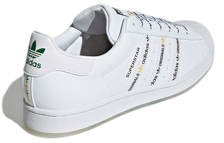 Shop adidas Superstar 'Logo Stripes - Putih Hijau Cerah' GX2990