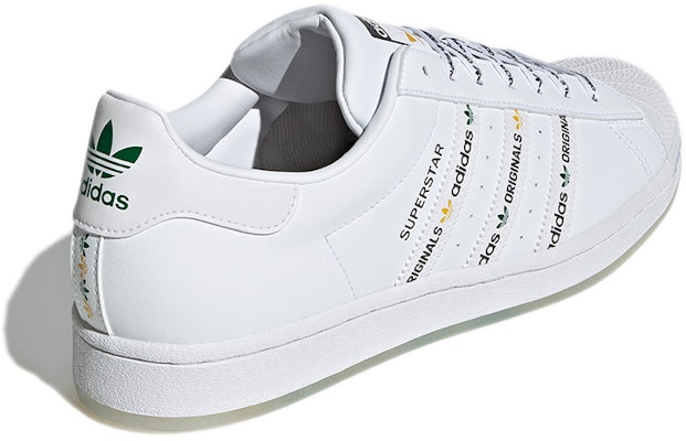 adidas Superstar 'Logo Stripes - White Bright Green' GX2990 Shop adidas Superstar 'Logo Stripes - White Bright Green' GX2990