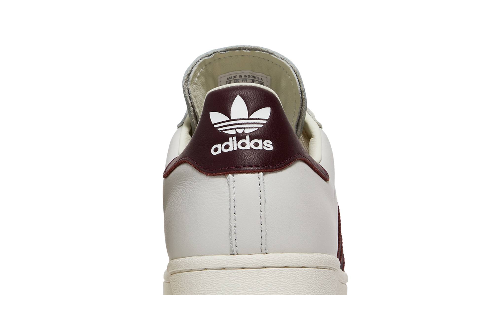 Sizing adidas Superstar 'Putih Susu Marun' H68187