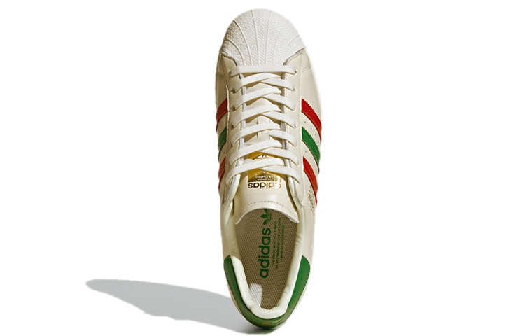 Purchase adidas Superstar 'Putih Kusam Merah Hijau' FZ5435