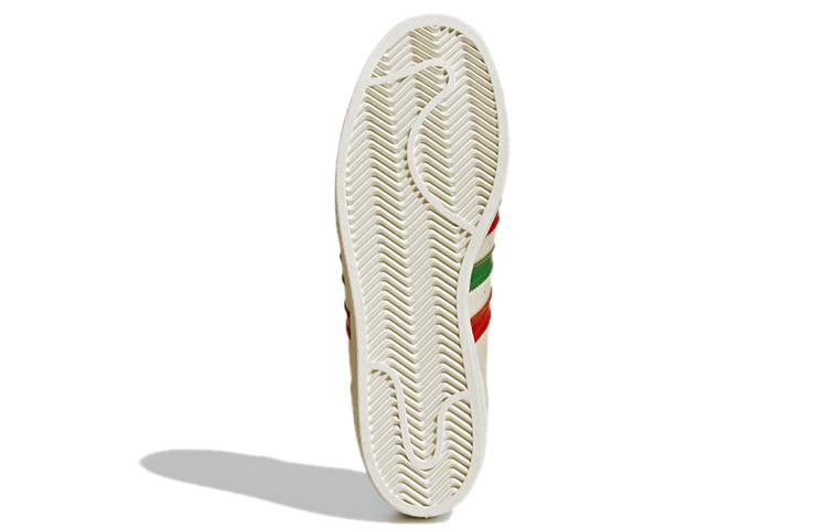 Details for adidas Superstar 'Putih Kusam Merah Hijau' FZ5435