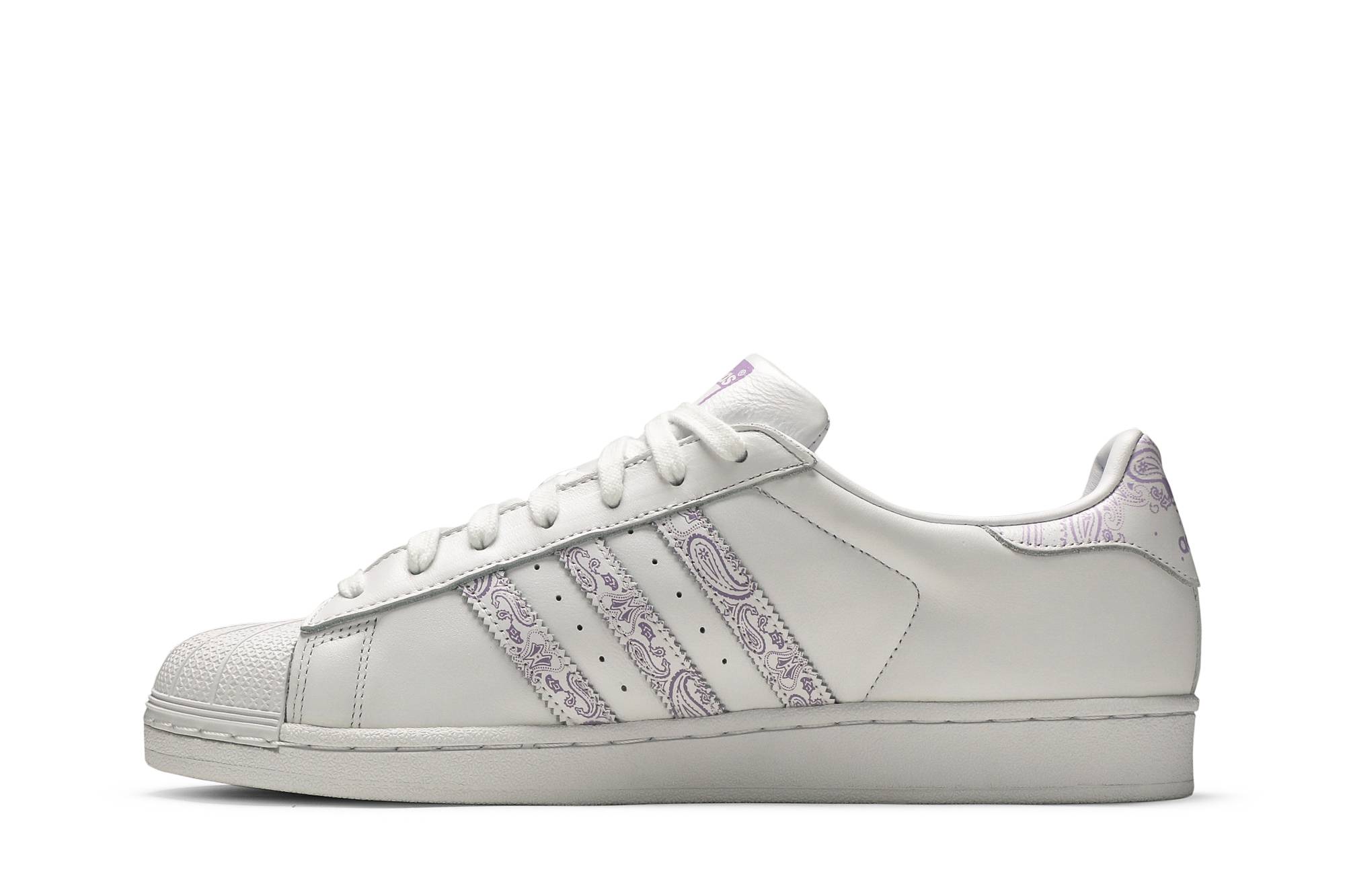 adidas Superstar 'Paisley - White Purple Glow' 圖 3