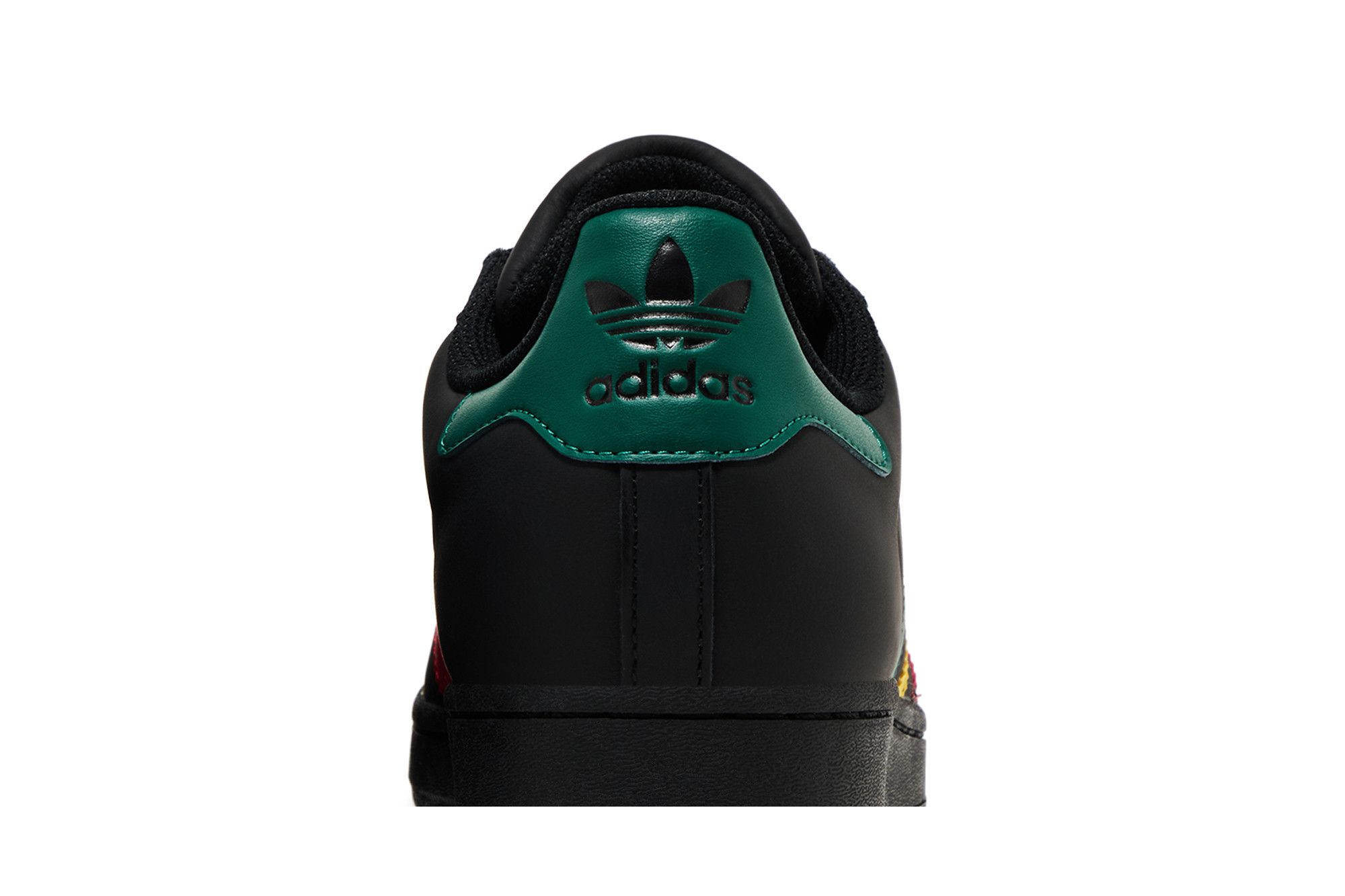 Sizing adidas Superstar 'Rasta - Hitam' IH3121