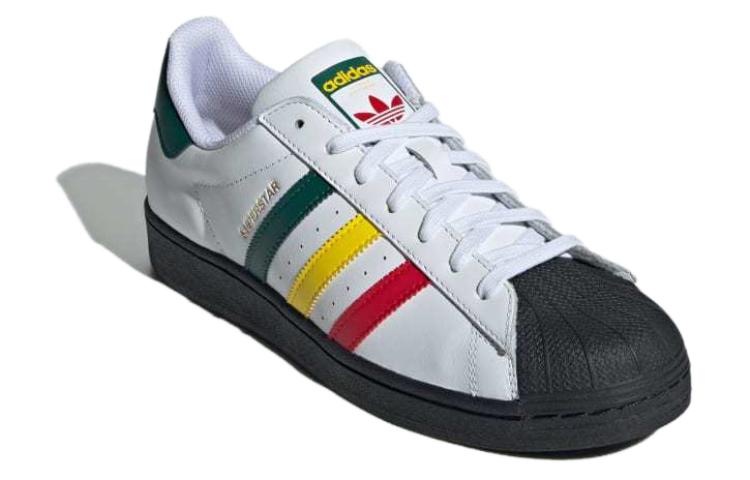 Lookbook adidas originals Superstar 休閒萬用日常 耐磨透氣 低筒 板鞋 男款 白色