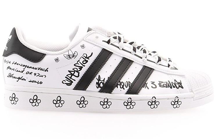 Order 아디다스 슈퍼스타 '샤피 팩 - 그라피티 화이트 블랙' GV9804