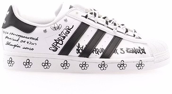 아디다스 슈퍼스타 '샤피 팩 - 그라피티 화이트 블랙' GV9804 Order 아디다스 슈퍼스타 '샤피 팩 - 그라피티 화이트 블랙' GV9804