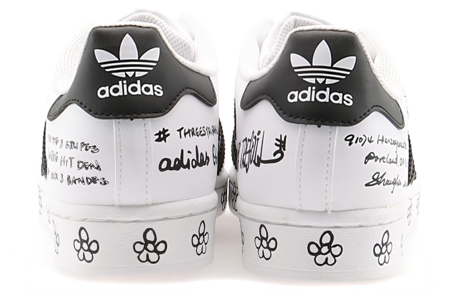 Purchase 아디다스 슈퍼스타 '샤피 팩 - 그라피티 화이트 블랙' GV9804