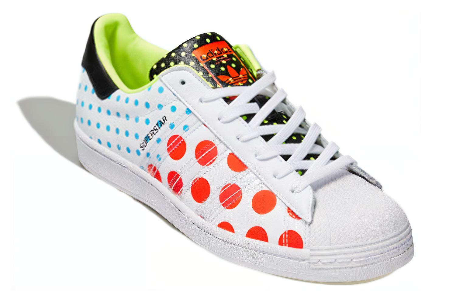 Lookbook adidas originals Superstar 防滑耐磨 低筒 滑板鞋 男女同款 白紅藍