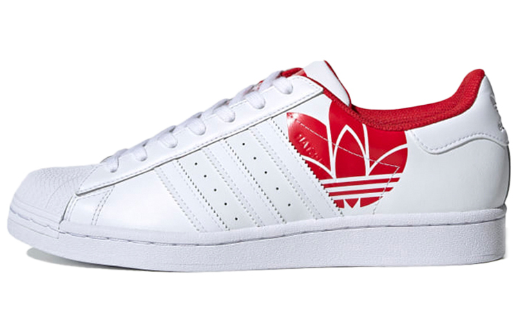 adidas Superstar 'Trefoil Print - Scarlet'