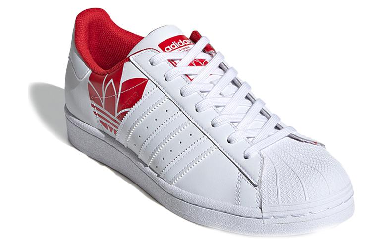 adidas Superstar 'Trefoil Print - Scarlet' 圖 3