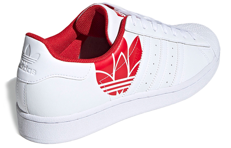 adidas Superstar 'Trefoil Print - Scarlet' 圖 4