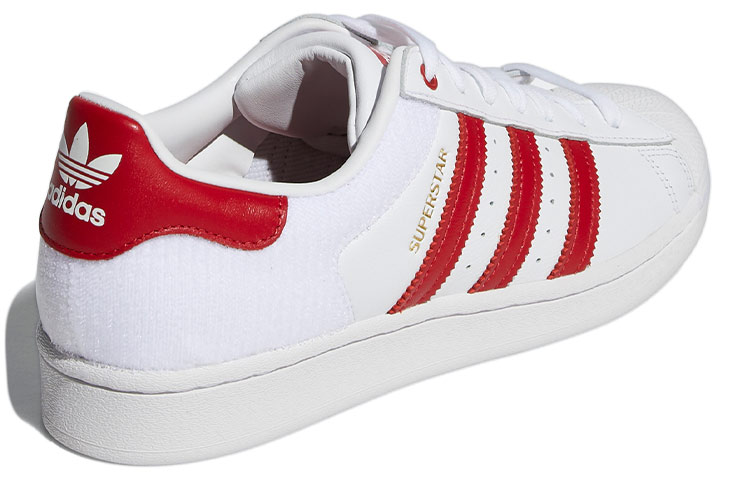 adidas Superstar 'Velcro Patches - White Scarlet' 圖 4
