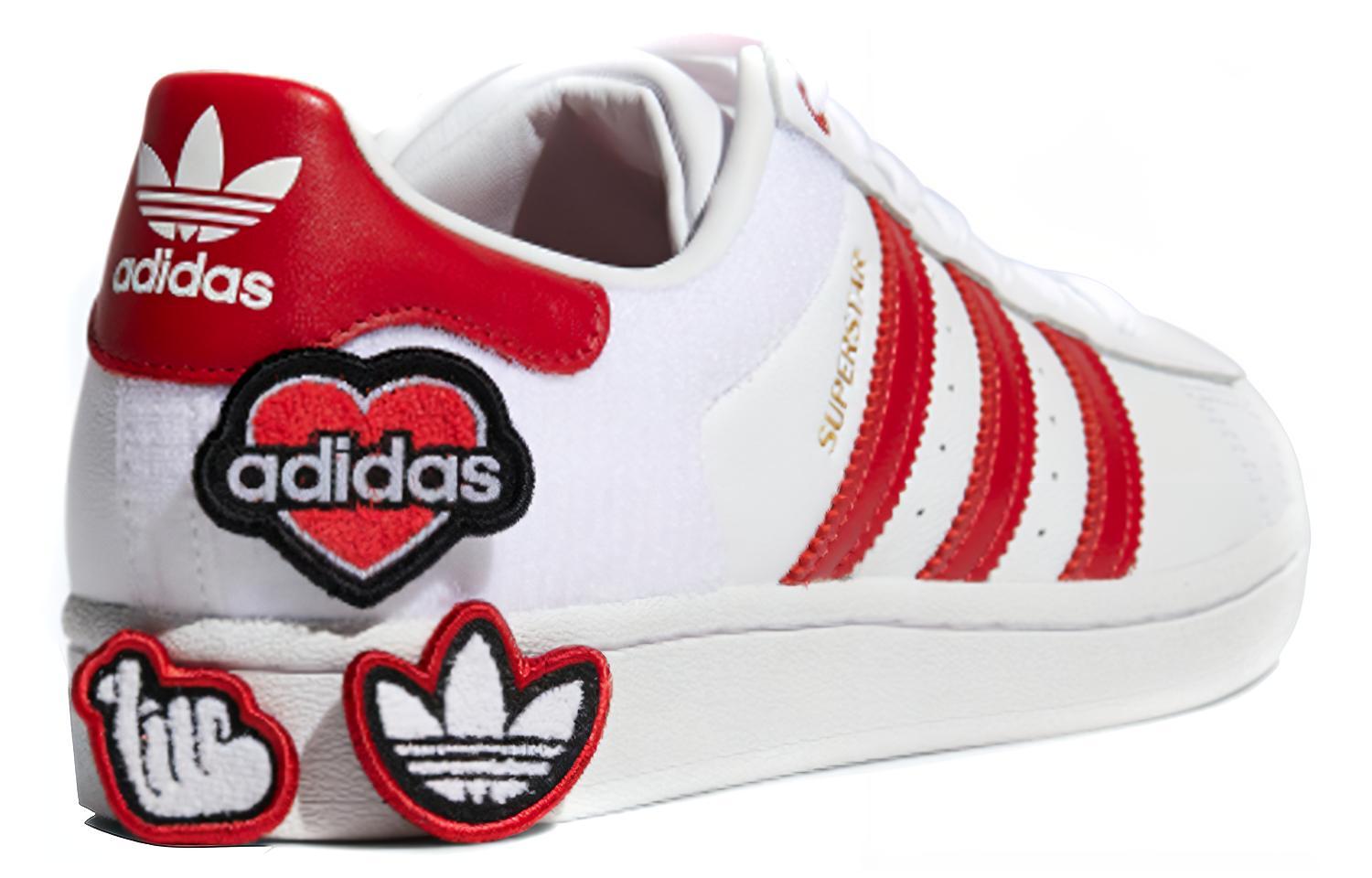 adidas Superstar 'Velcro Patches - White Scarlet' 圖 5